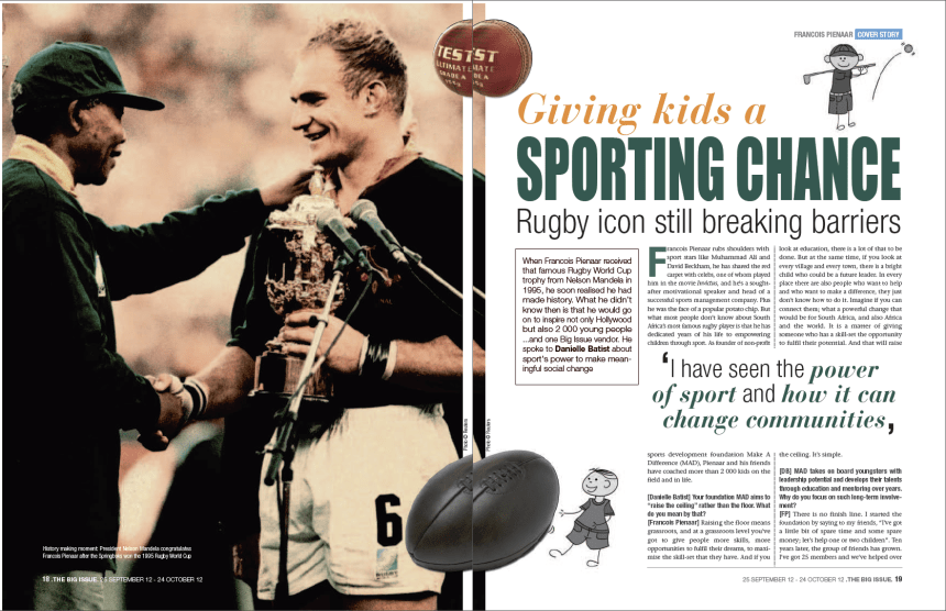 The interview in The Big Issue South Africa, 25 September 2012