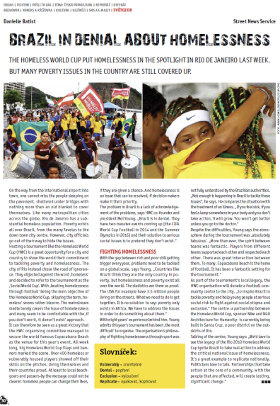 The story in the English section of Czech magazine Novy Prostor, October 2010.