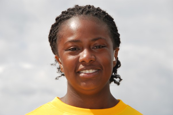 Ichanta Piqué op de Homeless World Cup in Poznan, Polen, 14 augustus 2013. Foto: Danielle Batist